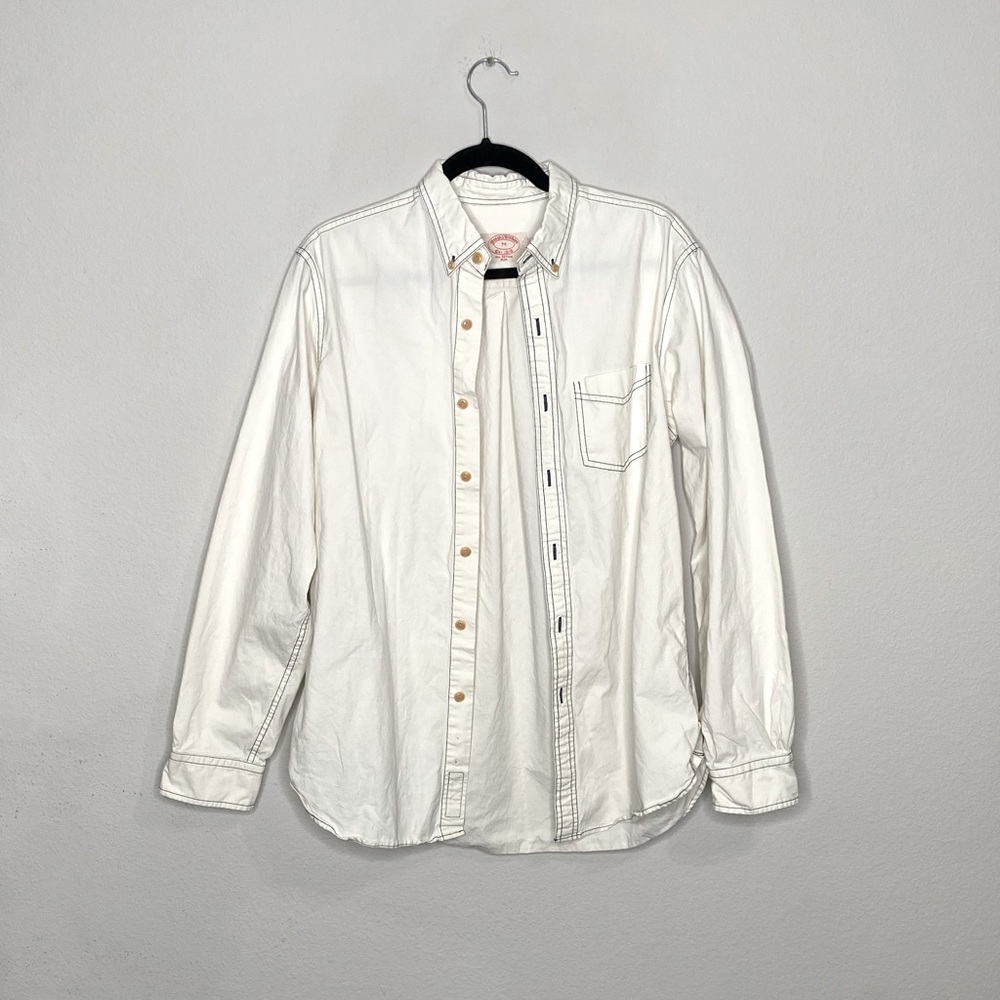 Brooks Brothers Men’s Button Down White Shirt